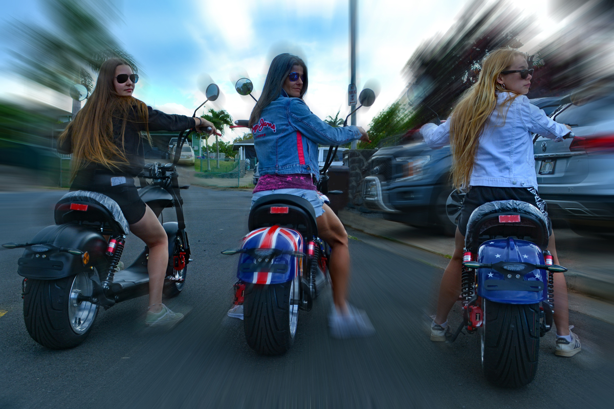 Harley Style Electric Moped from Segway Maui